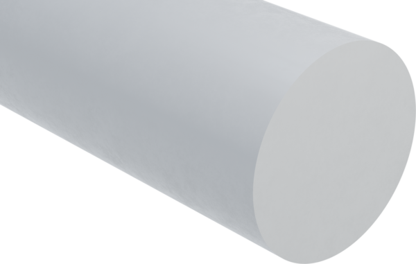 High-Impact Natural Polystyrene Round Rods
